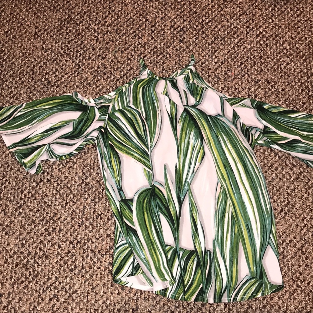 Floral off the shoulder blouse
